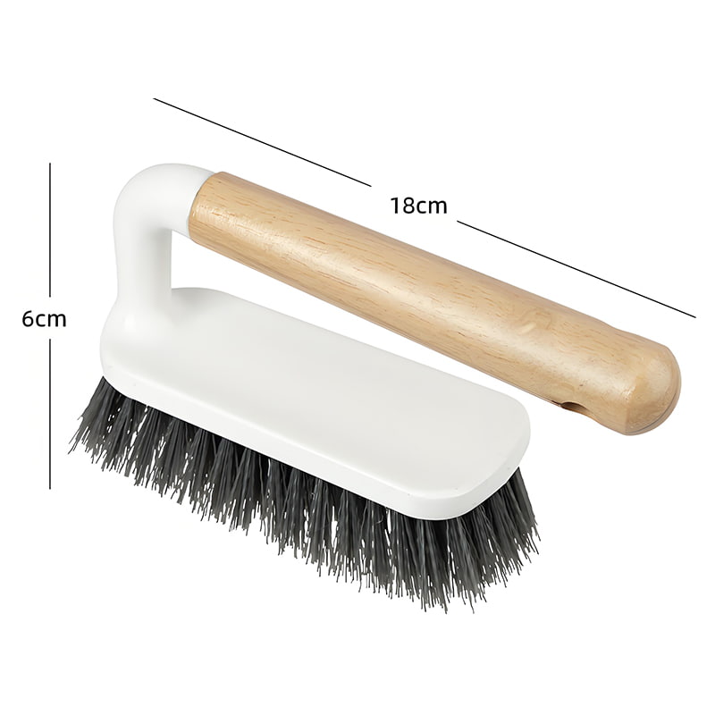 Cepillo para ropa natural con mango de madera