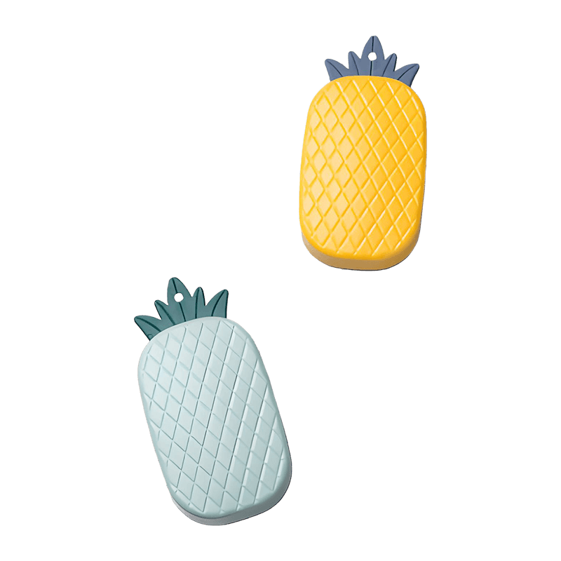 Cepillo de limpieza divertido de mano con forma de fruta
