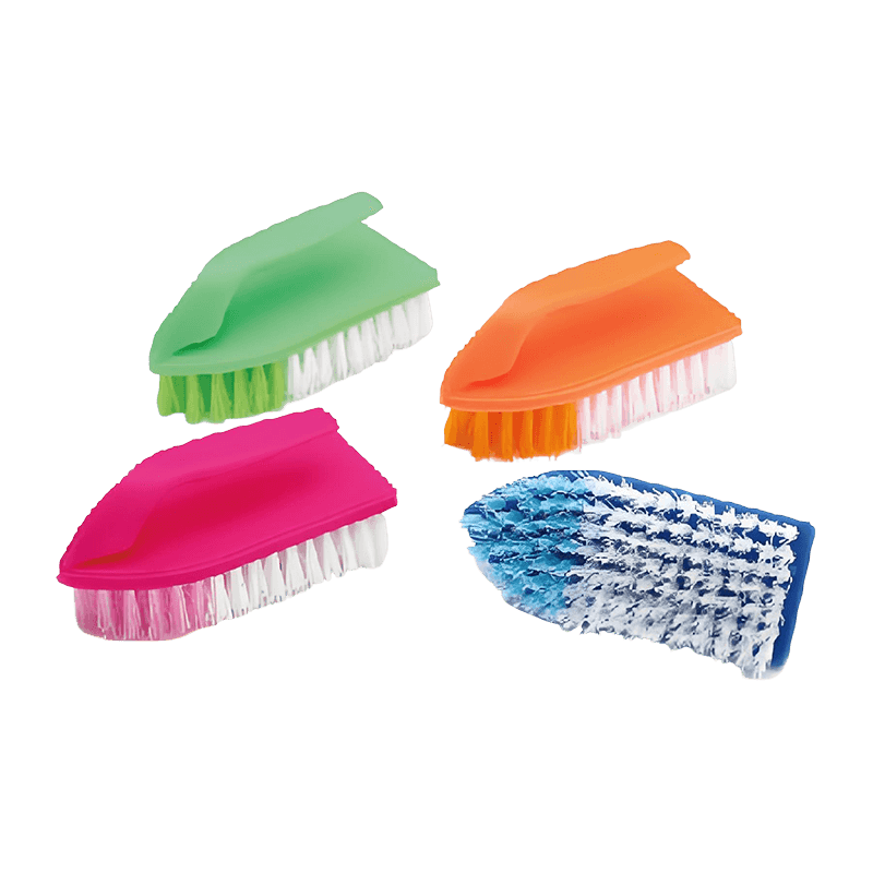 Cepillo de limpieza con exfoliante de cerdas rígidas de color