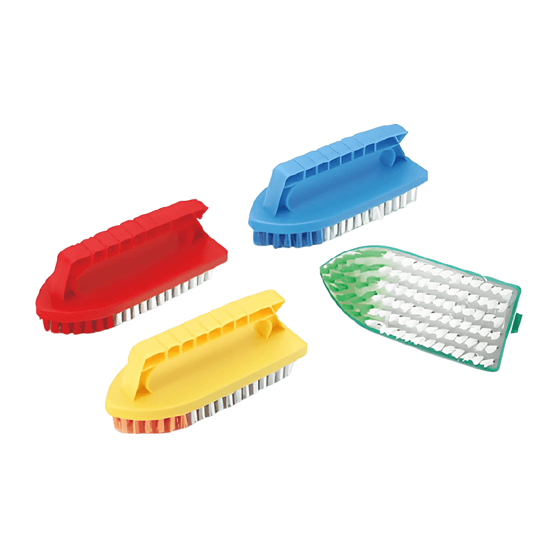 Cepillo de limpieza con exfoliante de cerdas rígidas de color