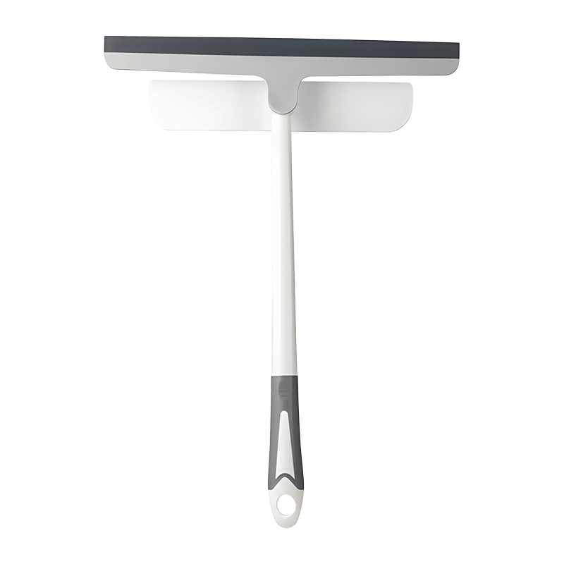Limpiaparabrisas de vidrio para baño con agarre suave y esponja
