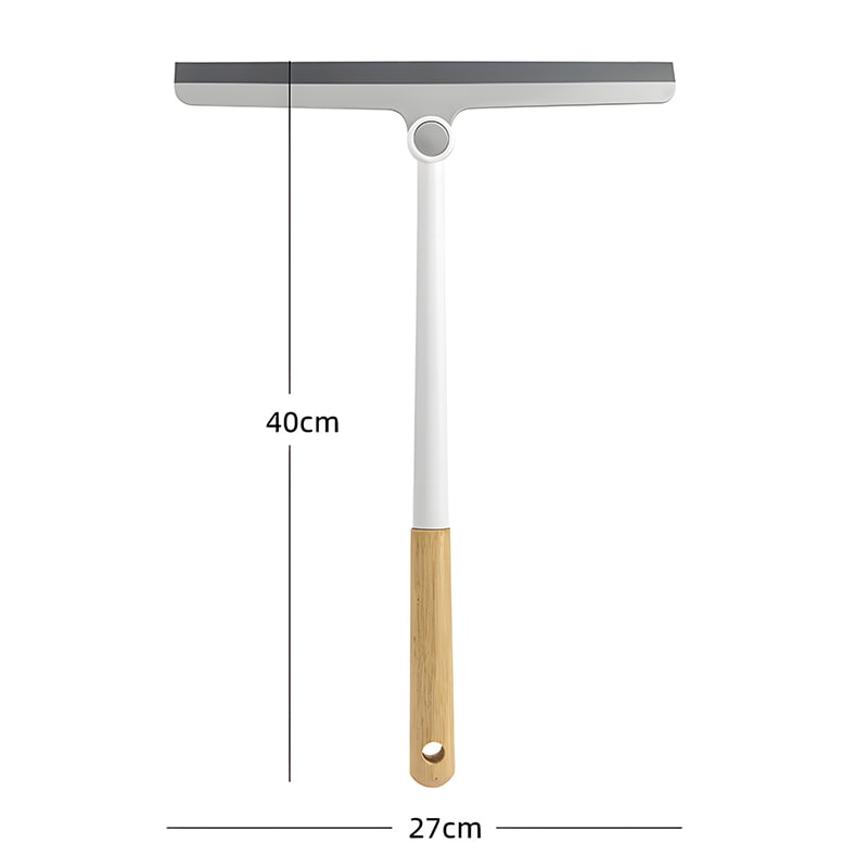 Limpiaparabrisas de vidrio para ventana táctil natural con mango de madera