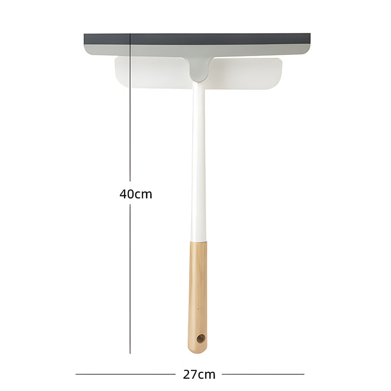 Limpiaparabrisas de vidrio para ventana táctil natural con mango de madera