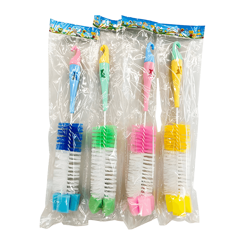 Herramienta de limpieza con cepillo de fibra de plástico para biberones