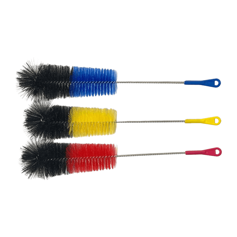 Cepillo limpiador de tuberías con fibras de nailon de dos colores