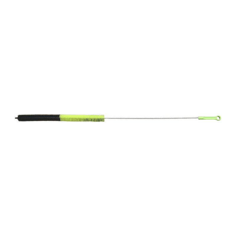 Cepillo de tubo flexible con cerdas de nailon amarillas