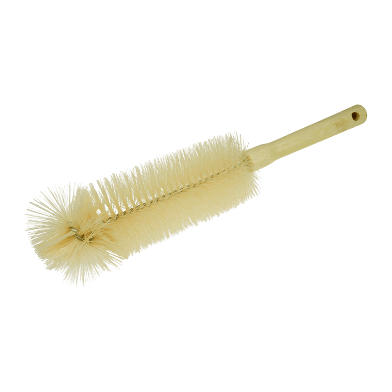 Cepillo de limpieza de tuberías de nailon con mango de madera de eucalipto