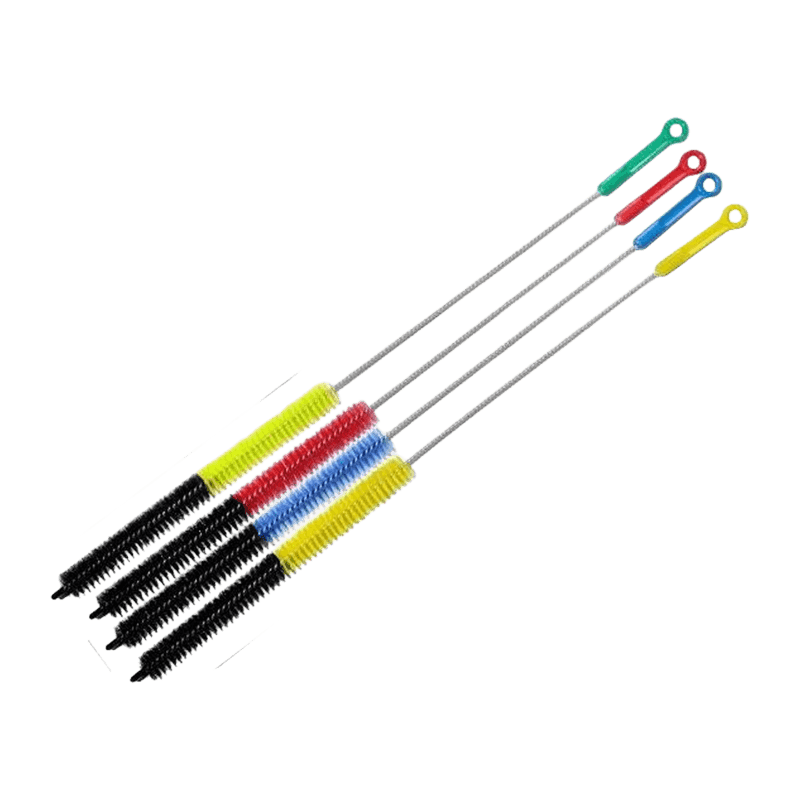 Cepillo para tuberías de limpieza de tubos con fibra de nailon de doble color