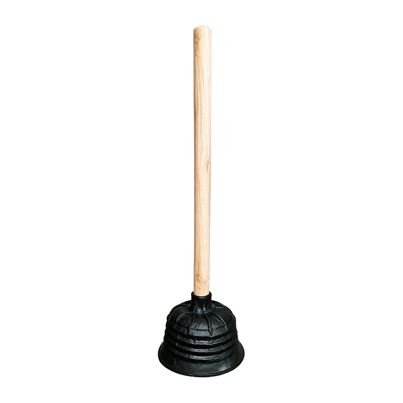 Émbolo de PVC con mango de madera negra 6035 de 15 cm (45 x 29 x 45 cm)