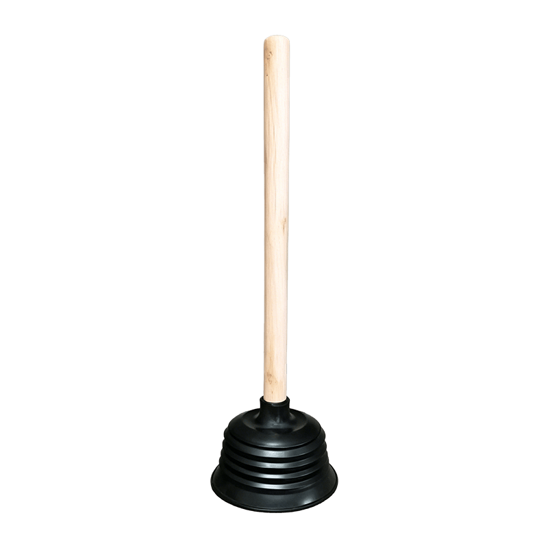 Émbolo de PVC con mango de madera negra 6035 de 15 cm (45 x 29 x 45 cm)