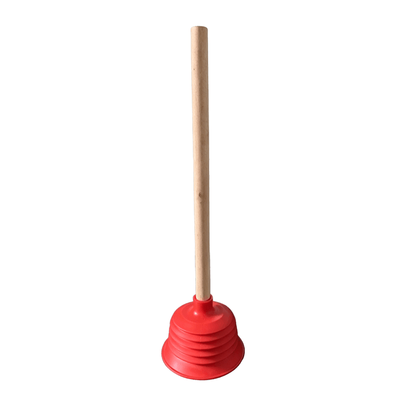 Émbolo de PVC con mango de madera roja 5035 15 cm (45 x 29 x 45 cm)