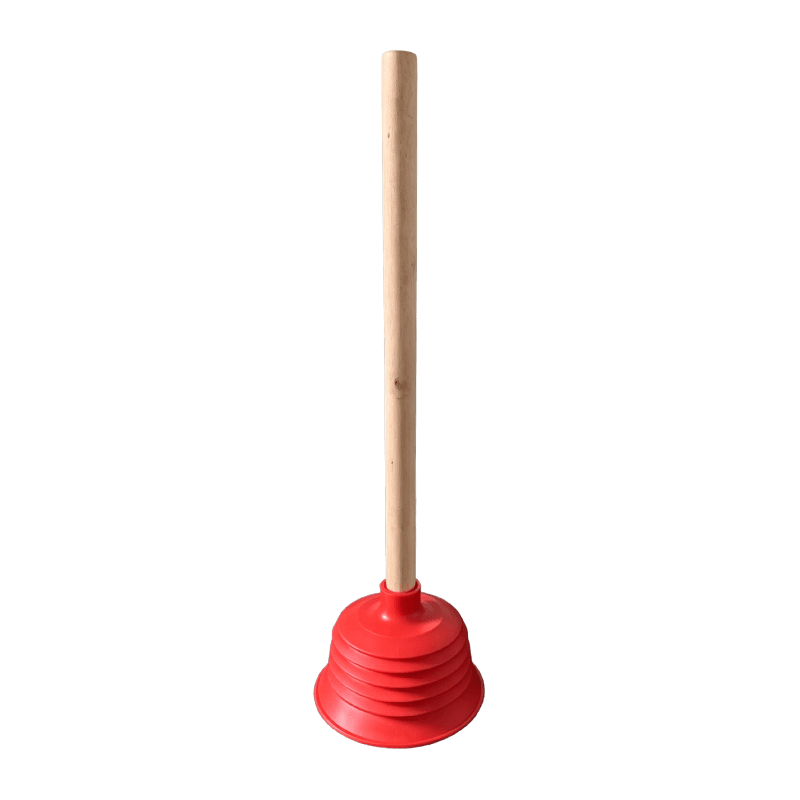 Émbolo de PVC con mango de madera roja 5035 15 cm (45 x 29 x 45 cm)
